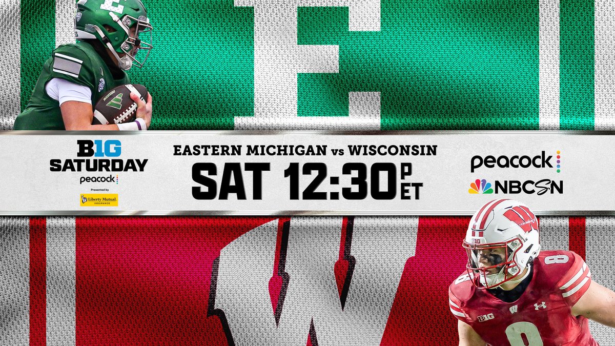YouTube's tweet photo. no sub? no problem besties 🤝 catch EMU vs Wisconsin streaming completely FREE on @YouTube via @Peacock livestream. https://t.co/IwdW3b95dg