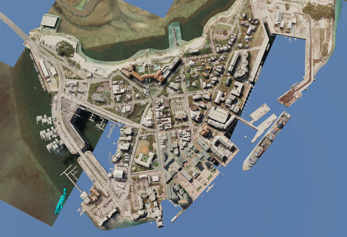 Synaptic_UK's tweet photo. FULL SHOT OF SCRAPPED KEY WEST IN ALL ITS DETAIL IN GTA 6! #gta6 #gta6leak #gtavi https://t.co/qTlpcUvtKB