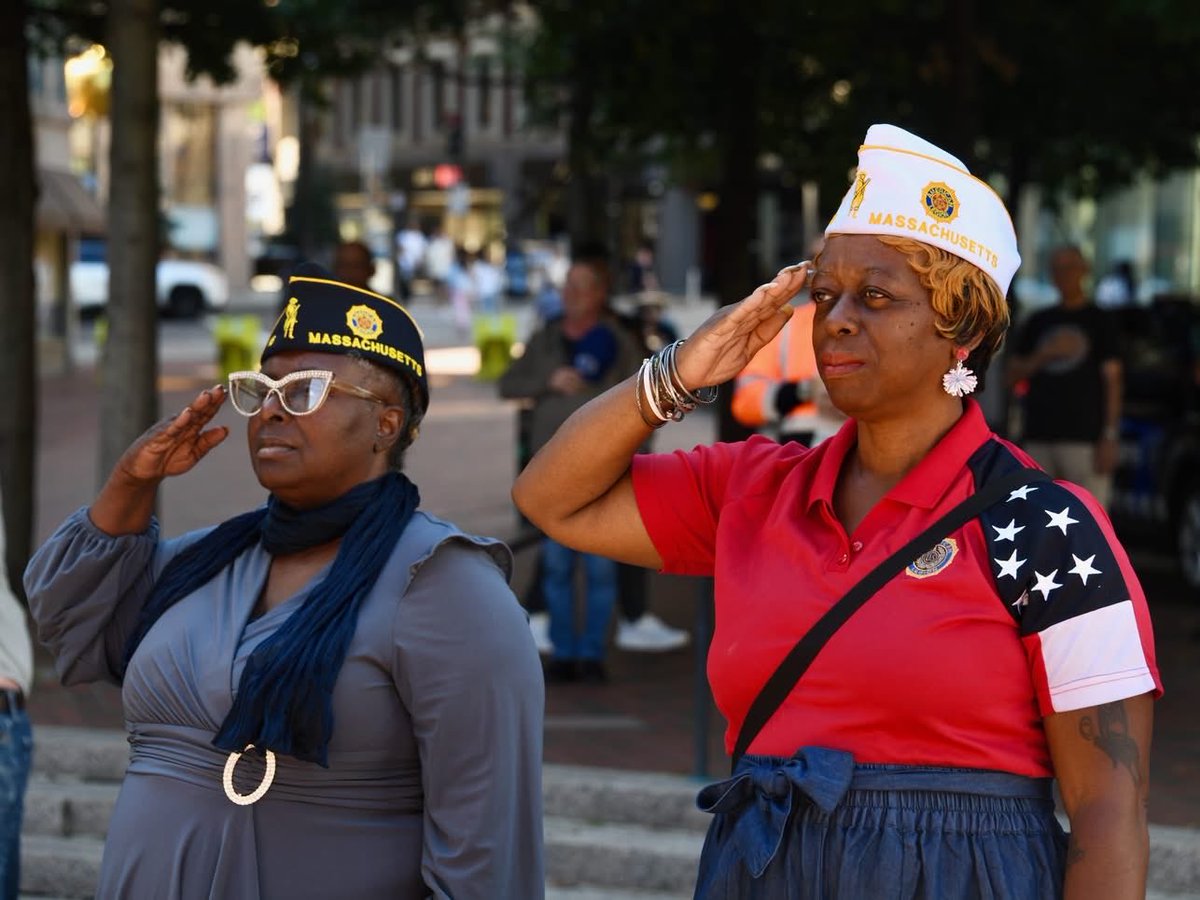EdforBoston's tweet photo. Today is National POW/MIA Recognition Day. At City Hall Plaza this morning, we honored the brave American service members who endured captivity as prisoners of war and those who remain missing in action. Their sacrifice is remembered and the promise to bring them home endures! https://t.co/eCwZX9Lye1