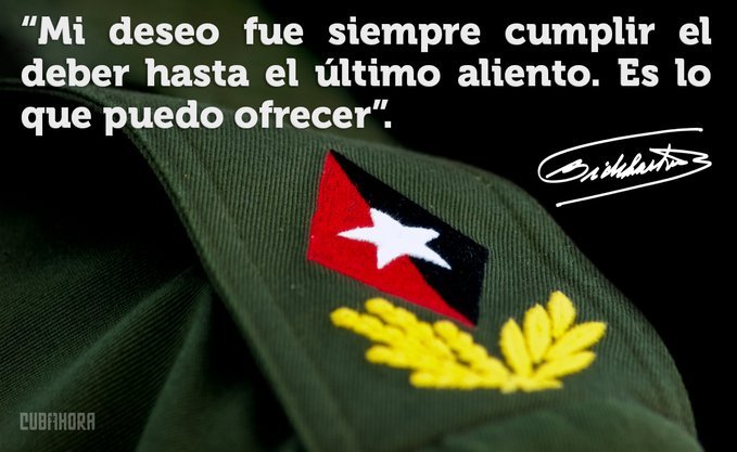 vicejefeagr's tweet photo. #AduanadeCuba Cumplir bien con el deber día a día, es nuestra mayor satisfacción. Morir por la Patria, es Vivir por eso #FidelViveEntreNosotros, #FidelEsFidel https://t.co/gga0p6Hu2v