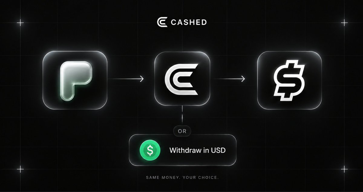 GetCashedMoney's tweet photo. 𝕏 Money isn't available in most countries yet, but Cashed doesn't care.

On Cashed you can pick: get paid through @XMoney if your account has it enabled, or withdraw in USD on-chain if your country is not supported. 

Same money, your choice. https://t.co/zDHv6V6Ku9
