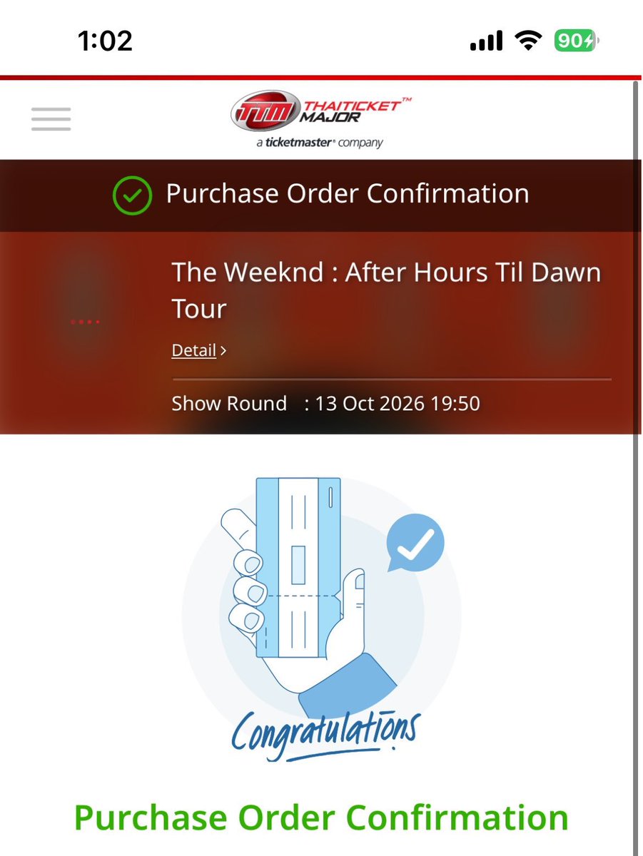 ticketiconsec's tweet photo. I ACCIDENTALLY BOUGHT 1 AFTER HOURS TIL DAWN TOUR THE WEEKND CONCERT AND IM
SELLING ONE SL TICKET FOR 13TH OCTOBER CAN SOMEONE PLEASE BUY FROM ME THIS TICKET SINCE I WILL BE NOT THERE ON TIME OMG PLS IM CRYING https://t.co/wnY9vTiebh