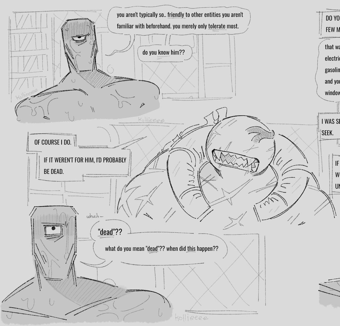 kollieeeeee's tweet photo. ok here's another dumb little au related comic before I start working on the parts of the story where the archives comes in #doorsfanart https://t.co/ehXFikAOkd