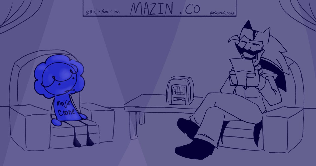 Majin_Sonic_Fan's tweet photo. Finally! An interview! That oughta liven things up! We'll go right to the questions then.
First! Do um... other parody accounts usually quote retweet to reply more or do they do reply threads? Forgive me I'm uh. I'm new to this...
- Boss https://t.co/B11T36A63h