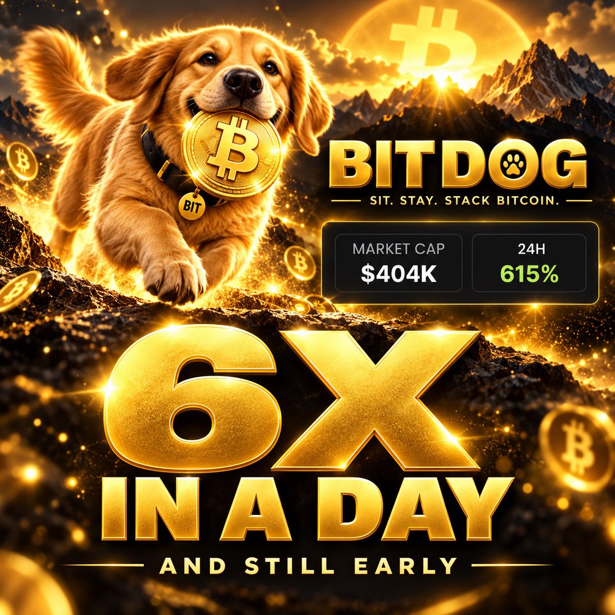 BITDOGlu's tweet photo. 6x today 
And still stacking…..

B3jjDNkBw48utaFxRRSWxg4oUkN23YxodChdEf4bxhQS

CA ⬆️ 

#BITDOG #Bitcoin #WBTC #Solana #SOL #Crypto #MemeCoin #BitcoinRewards  🐕₿ https://t.co/QW4v7xsaw8