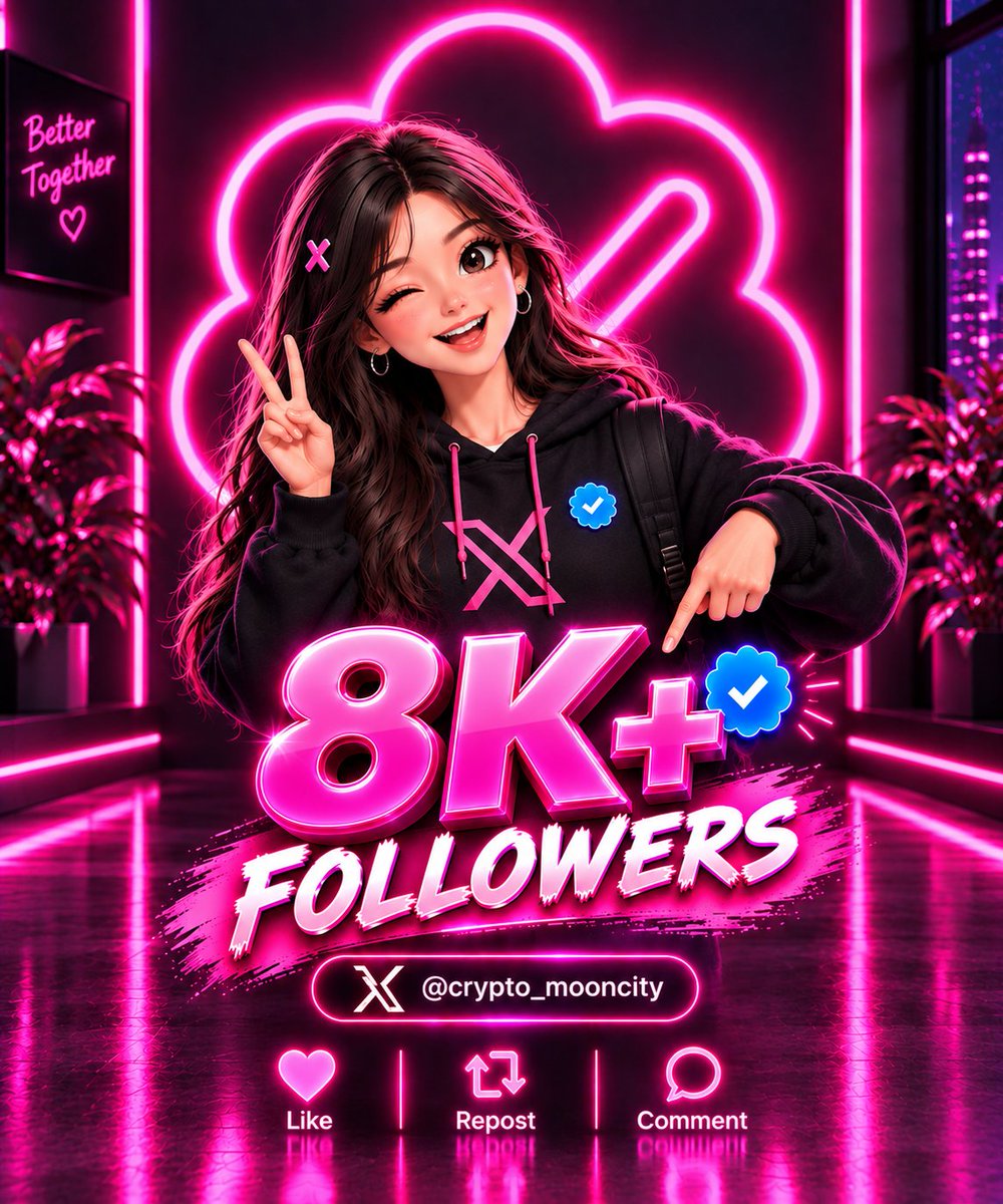 crypto_mooncity's tweet photo. If you need 8K+ verified followers 🔥

Type “NEXT” below 👇

Let’s turn 8K into progress! ⚡ https://t.co/hDFMwoUWea