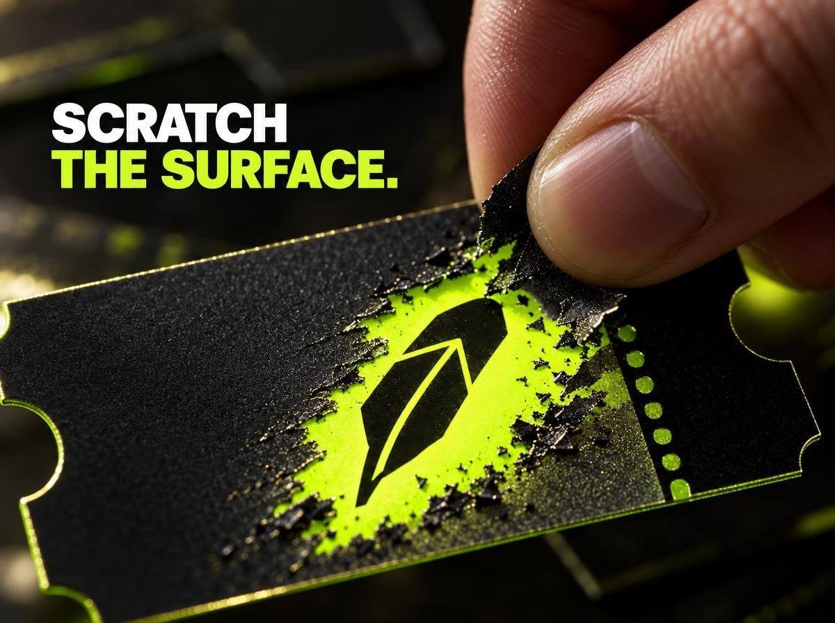 Hood_Ticket_RH's tweet photo. scratch the surface.
underneath every ticket is a chance.

burn $TICKET → get entries → enter the draw → let the chain decide.

no hidden mechanics.
no bullshit.

just scratch the surface and see what’s waiting underneath. https://t.co/UGeUCO1S1p