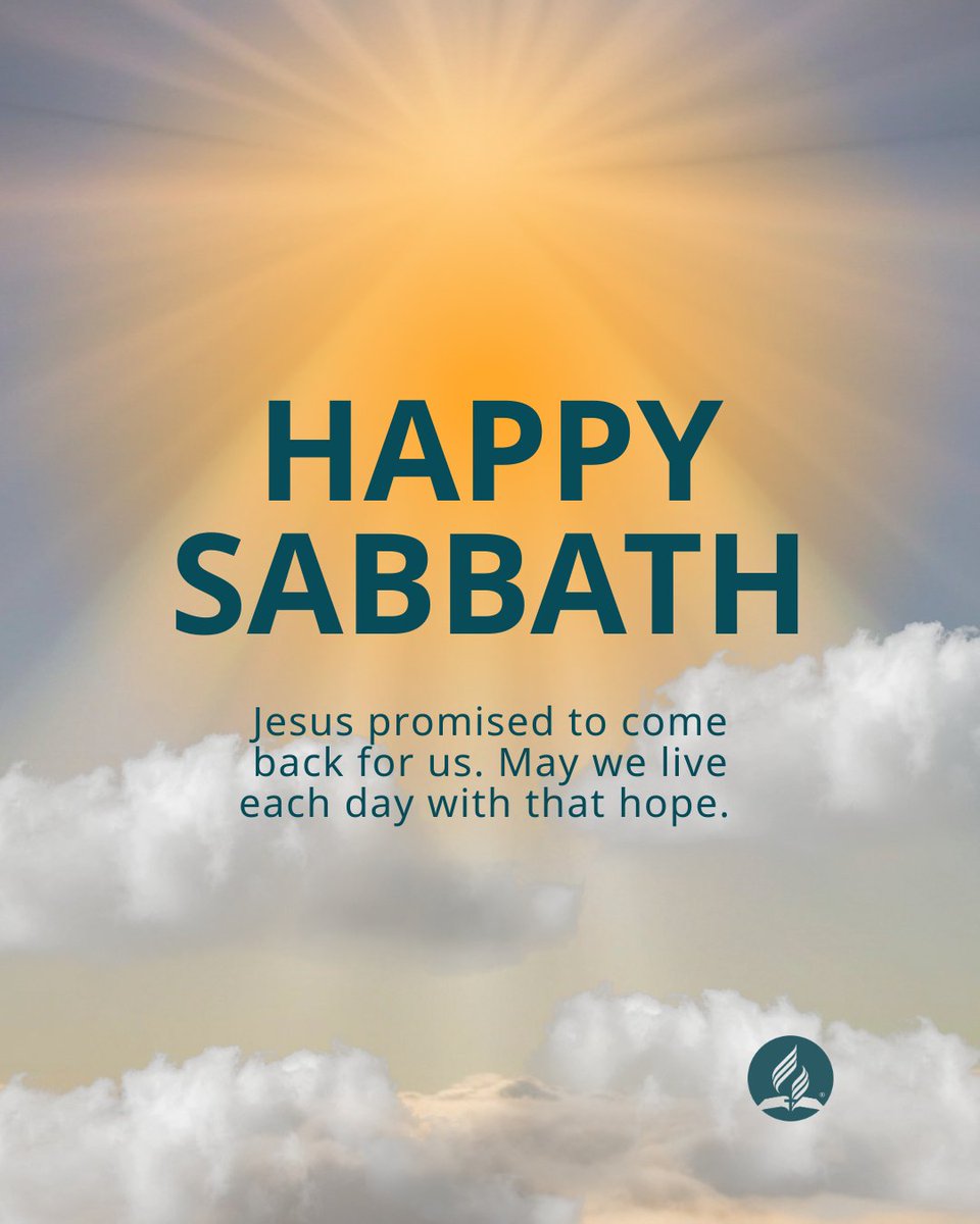 AdventistIAD's tweet photo. Jesus promised to come back for us. May we live each day with that hope. 💛 Happy Sabbath!
#HappySabbath https://t.co/asFKYNeiKi