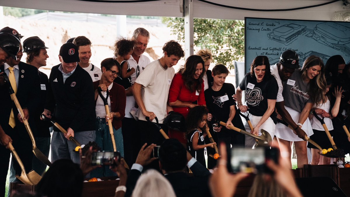 omavs's tweet photo. A new chapter begins‼️

Today, we broke ground on our $67.5 million Howard L. Hawks Training Center and Maverick Park Clubhouse

#ForThe402 https://t.co/31usbBU9L3