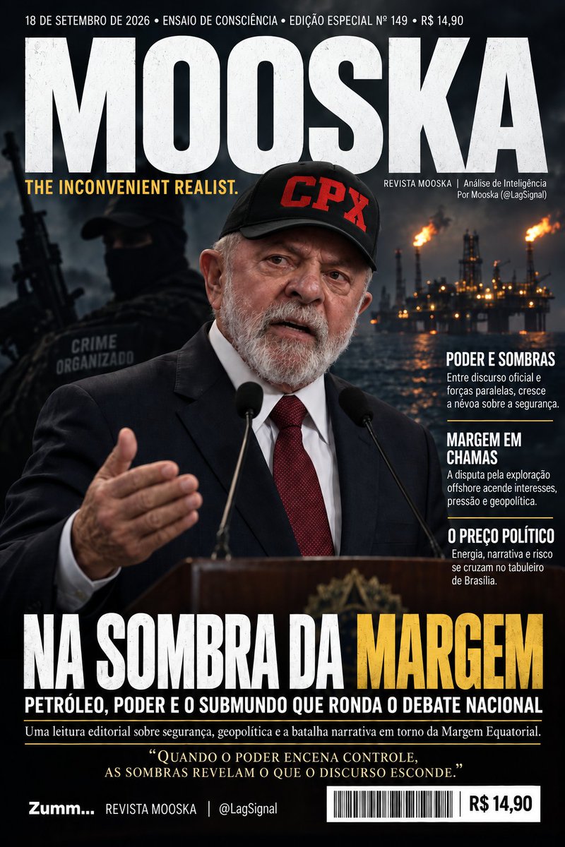 LagSignal's tweet photo. O NARCOESTADO DE CONVENIÊNCIA
Por Mooska (@LagSignal)
O pronunciamento de Lula nesta sexta feira no Rio de Janeiro é o mais estarrecedor atestado de falência moral e estratégica que um presidente da República já assinou diante das câmeras.
Ao rebater o memorando oficial enviado por @realDonaldTrump ao Congresso americano no último dia quinze de setembro cobrando o enfrentamento ao fluxo global de cocaína, o chefe do Executivo rejeitou categoricamente classificar o Primeiro Comando da Capital e o Comando Vermelho como organizações terroristas.
Para o petista, terrorismo de verdade no Brasil só existiu no oito de janeiro.
A inversão da régua penal é de uma perversidade cirúrgica.
O criminoso armado com fuzil de guerra e metralhadora ponto cinquenta, que impõe pedágio no botijão de gás dos mais pobres e executa sentenças em tribunais clandestinos na periferia, ganha condescendência sociológica e status de criminalidade convencional.
Já a dona de casa desarmada que rezava com a bandeira nacional no colo em Brasília foi tratorada pelo sistema com dezessete anos de cadeia sob a acusação de atentar contra a ordem democrática.
E qual foi o argumento de Estado usado para justificar essa blindagem escandalosa perante a comunidade internacional?
O velho delírio conspiratório dos anos setenta.
Lula afirmou publicamente que Washington só quer enquadrar as facções brasileiras como terroristas para se apossar do petróleo da Margem Equatorial e das nossas terras raras.
É preciso ter um desprezo abissal pela inteligência da população para tentar vender a tese de que o traficante que fuzila policiais na Baixada Fluminense ou que abastece a cracolândia é, no fundo, uma sentinela patriótica protegendo as riquezas do pré sal contra a invasão estrangeira.
Enquanto a cúpula do poder constrói cortinas de fumaça mambembes para justificar a própria inação, o crime organizado agradece.
As facções lavam bilhões de reais na economia formal, dominam corredores logísticos nos principais portos do país e mantêm quarenta milhões de cidadãos sob toque de recolher diário nas comunidades.
O mesmo Estado que mobiliza o seu aparato máximo para caçar opositores políticos e impor penas draconianas a manifestantes sem armas bate continência velada toda vez que o cano de um fuzil aponta na sua direção.
A verdade é dura e inconveniente.
O narcotráfico nunca precisou de tanques estrangeiros para controlar o território brasileiro.
Apenas de um magistrado para proibir a policia de subir o morro e Bastou encontrar um governo que trata cartéis armados com afago retórico e o cidadão pagador de impostos com tirania implacável.
Zumm...
@POTUS
@marcorubio
@JasonMiller
@MaElviraSalazar
@jairbolsonaro
@PM_ViktorOrban
@nayibbukele
@JMilei
@netanyahu
@joseantoniokast
@LuisLacallePou
@AlvaroUribeVel
@IvanDuque
@SantiPenap
@JoseRaulMulino
#NarcoEstado #Lula #PCC #ComandoVermelho #Trump #8deJaneiro #CrimeOrganizado #FacçõesCriminosas #Brasil