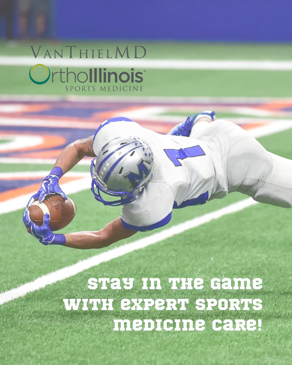 VanThielMD's tweet photo. #Footballisback! π
Whether youβre an athlete gearing up for kickoff or a fan staying active, now is the time to address lingering aches, improve strength & mobility & prevent injuries.
Dr. Van Theil is here to keep you in the game all season long! #VanThielMD #OrthoIllinois #NFL https://t.co/rm1g5V9gnE
