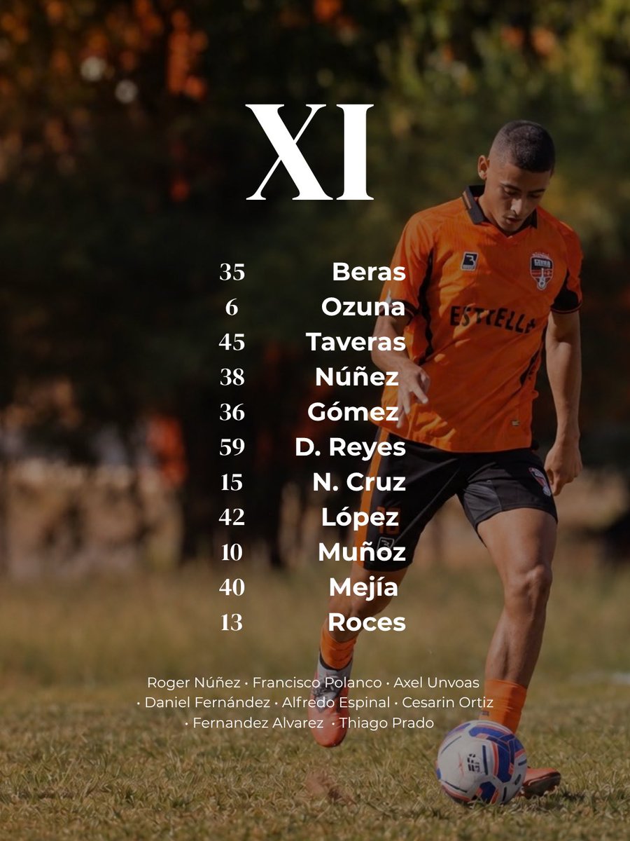 CibaoFC's tweet photo. #LDFExpasion | Alineación titular del partido #CibaoFC 🆚 #DonBoscoJarabacoa https://t.co/riioJ1g0Vm