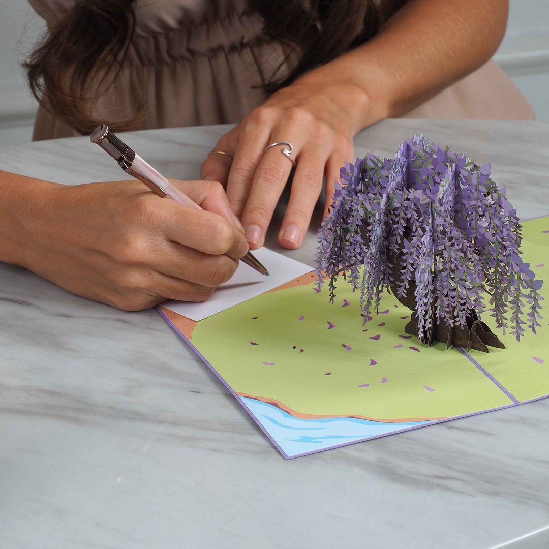 peachandpantry's tweet photo. Unfold a masterpiece! 🌸 The Wisteria Tree Pop Up Card brings cascading purple blooms to life. Perfect for showing love or appreciation with elegant laser-cut detail.

Shop Now: https://t.co/9huMtYls2a #PopUpCard #WisteriaLove https://t.co/E8S6s0koNC