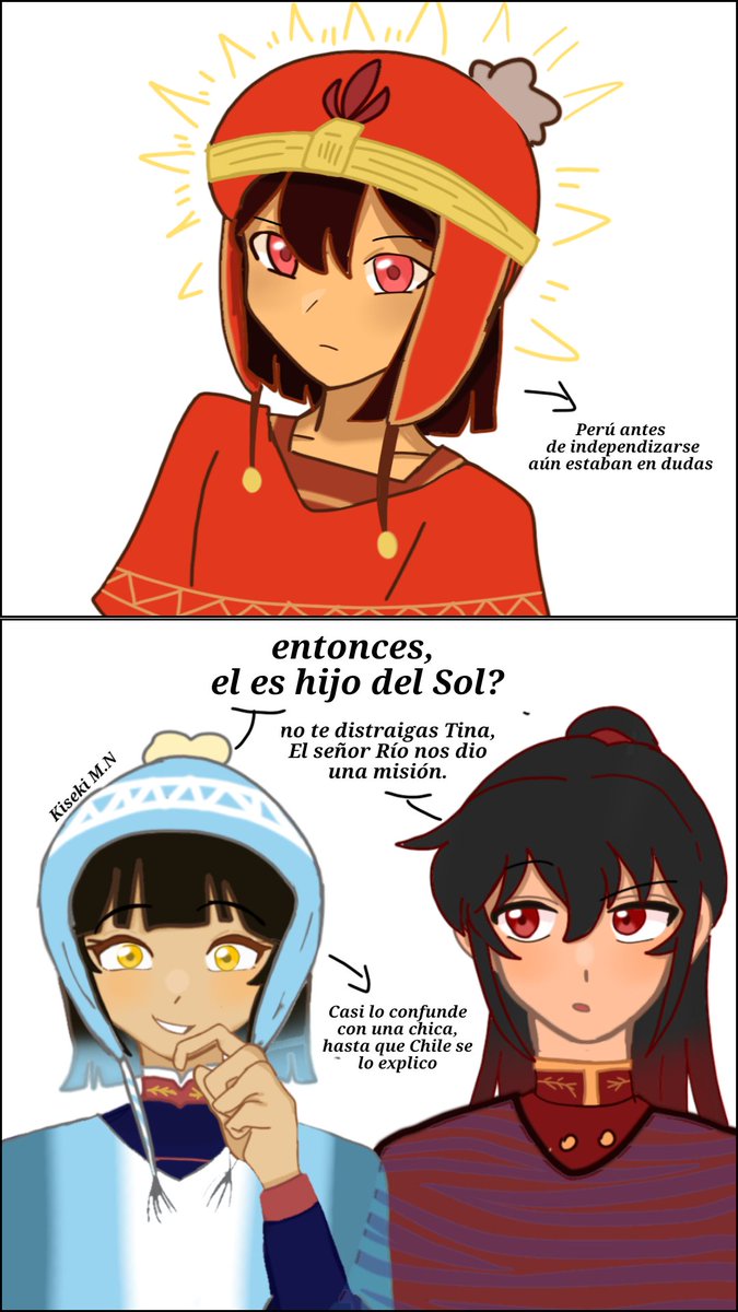 NigrisMilagros's tweet photo. El hijo del Sol ☀️ ( cuando Tina y Perú se conocieron , Perú aún tenía dudas sobre si ser o no independiente) .
#countryhumansperu #countryhumansargentina #countryhumanschile https://t.co/vY6DoIbAqw