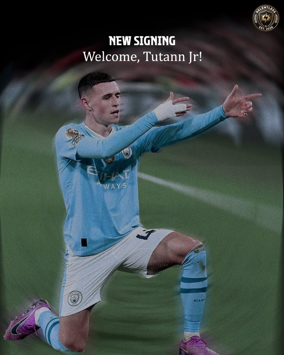 VPGRelentless's tweet photo. NEW SIGNING | CM

We are delighted to announce the signing of @Tutanjr 

Welcome to Relentless
@OfficialVPG https://t.co/XgwRkGODQR