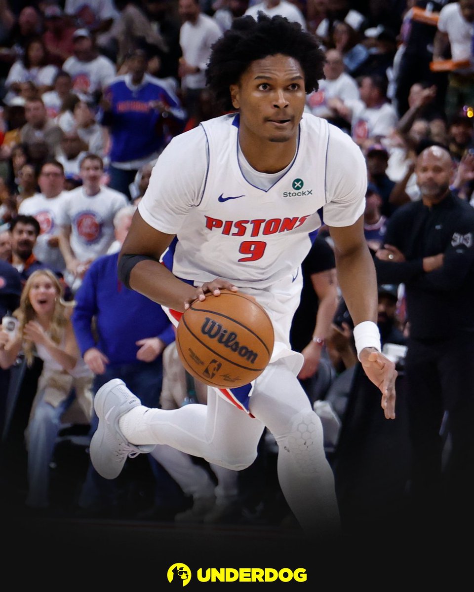 UnderdogNBA's tweet photo. Qualifying players since 2010 to record a season with 2.0+ STL/G and 0.9+ BLK/G:

Draymond Green (2016-17)
Shai Gilgeous-Alexander (2023-24)
Ausar Thompson (2025-26) https://t.co/TgknFtMEQc