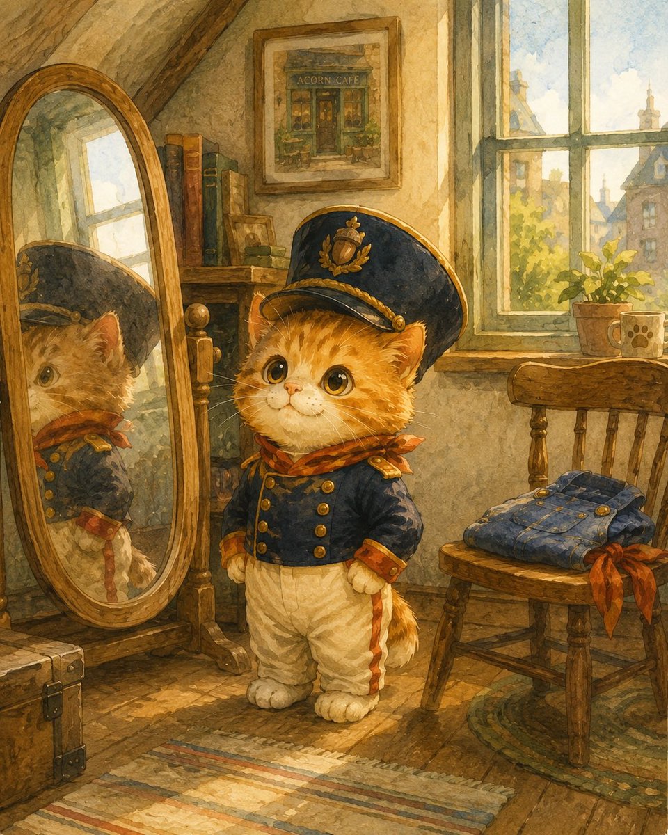 ritsuki_ai's tweet photo. Happy Caturday
from Brew! ðŸâïž
Brew is getting ready
to join the autumn parade. ðâšð¥
#Caturday #LittleBrew https://t.co/bd4r3NNVFT