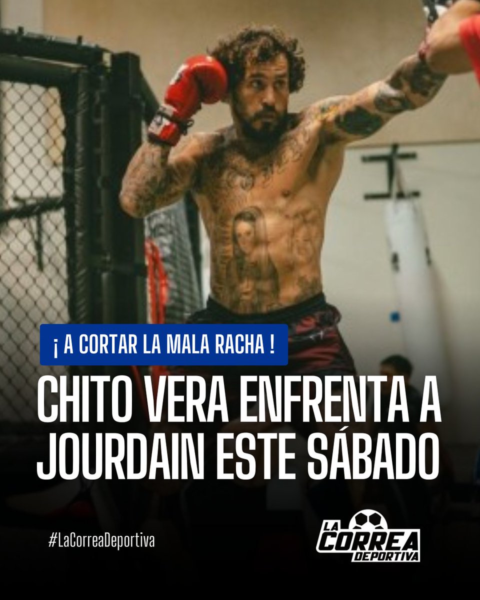javiercorrea97's tweet photo. Marlon “Chito” Vera regresa al octágono este sábado 19 de septiembre para enfrentar al canadiense Charles Jourdain en UFC 331, en Los Ángeles. 

El ecuatoriano cerrará la cartelera preliminar y su combate está previsto alrededor de las 20:00, hora de Ecuador. 

Chito llega con la misión de cortar una racha de cuatro derrotas consecutivas y volver a ganar después de más de tres años. 

Este viernes superó la báscula al registrar 136 libras y quedó listo para el combate.