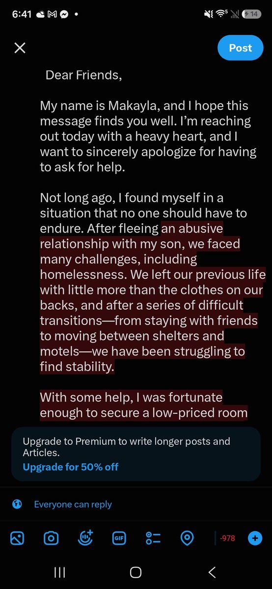MKAYLAAid's tweet photo. 🚨 Attention, everyone! 🚨 

I'm a single mother facing eviction with my child. We're $150 behind in rent, and our landlord is not happy. We've been struggling for weeks. If you can help, please donate🙏🏽❤️ 

PayPal: jaybandz14 

Thank you! 🙏🏽 #SingleParentSupport #EvictionHelp https://t.co/DbFessIrTF