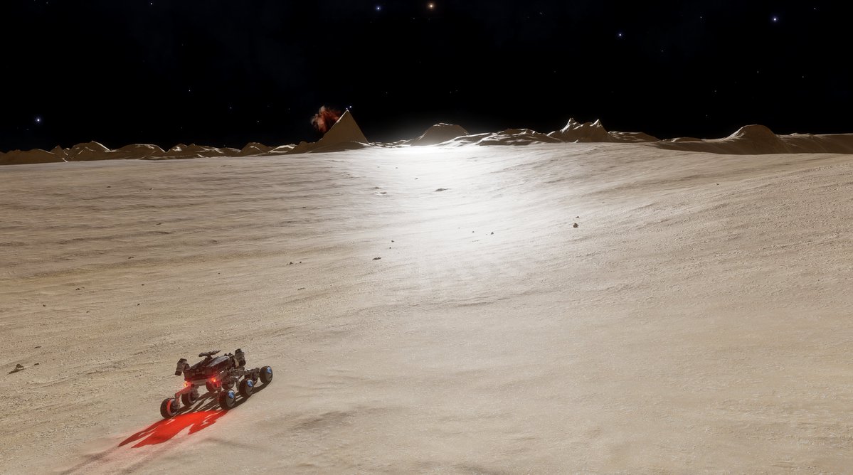 Akely's tweet photo. When procedurally games mimic reality:
3200 light years from Earth I find a pyramid. Just as there are faces on Mars, I guess. #EliteScreenshot https://t.co/eTIDe3kFqa
