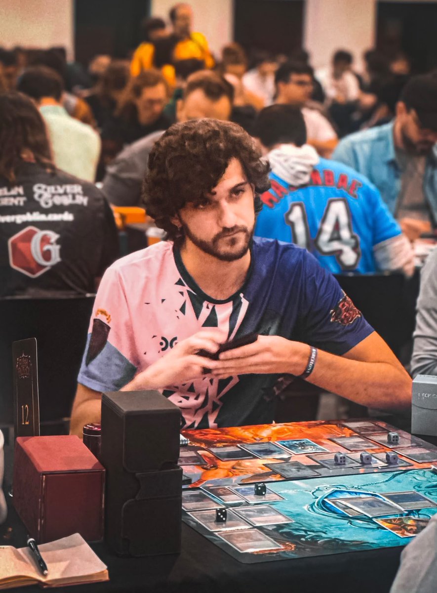 TheBlueprintFAB's tweet photo. @juaancholito is the next member of The Blueprint!
Juan is an elusive crusher, and despite never being shown on the #fabtcg stream, has accumulated Top 8 finishes at:
Calling Copenhagen
Calling Valencia
Spanish Nationals
Is the FAB stream ready for the aura and impact of his first appearance?