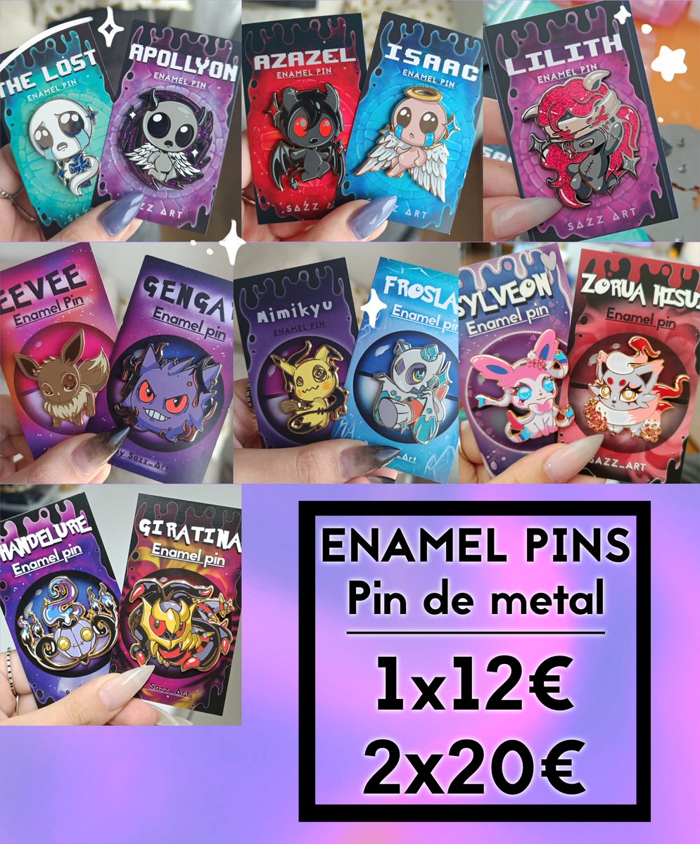 Sazz_Art's tweet photo. @JW_Arte Holi 🌌

Soy Sazz y estaré en el stand 10 No Comercial (Planta 0) con muchas cositas de The Binding of Isaac, Blue Lock, Monster Hunter,, Pokémon, JJK, Danganronpa, Fields of Mistria y mucho más! ✨

Os dejo catálogo: Acepto reservas! Nos vemos pronto
#JapanWeekendMadrid #JWArte https://t.co/G4HTemSSOH