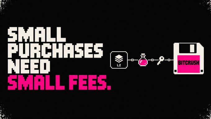 BitCrush_App's tweet photo. When an asset costs cents, payment fees matter.

BITCRUSH uses Robinhood Chain, an Ethereum L2 built with Arbitrum. The goal is to make small purchases practical; actual fees depend on the transaction. https://t.co/jqWnOvVp5w