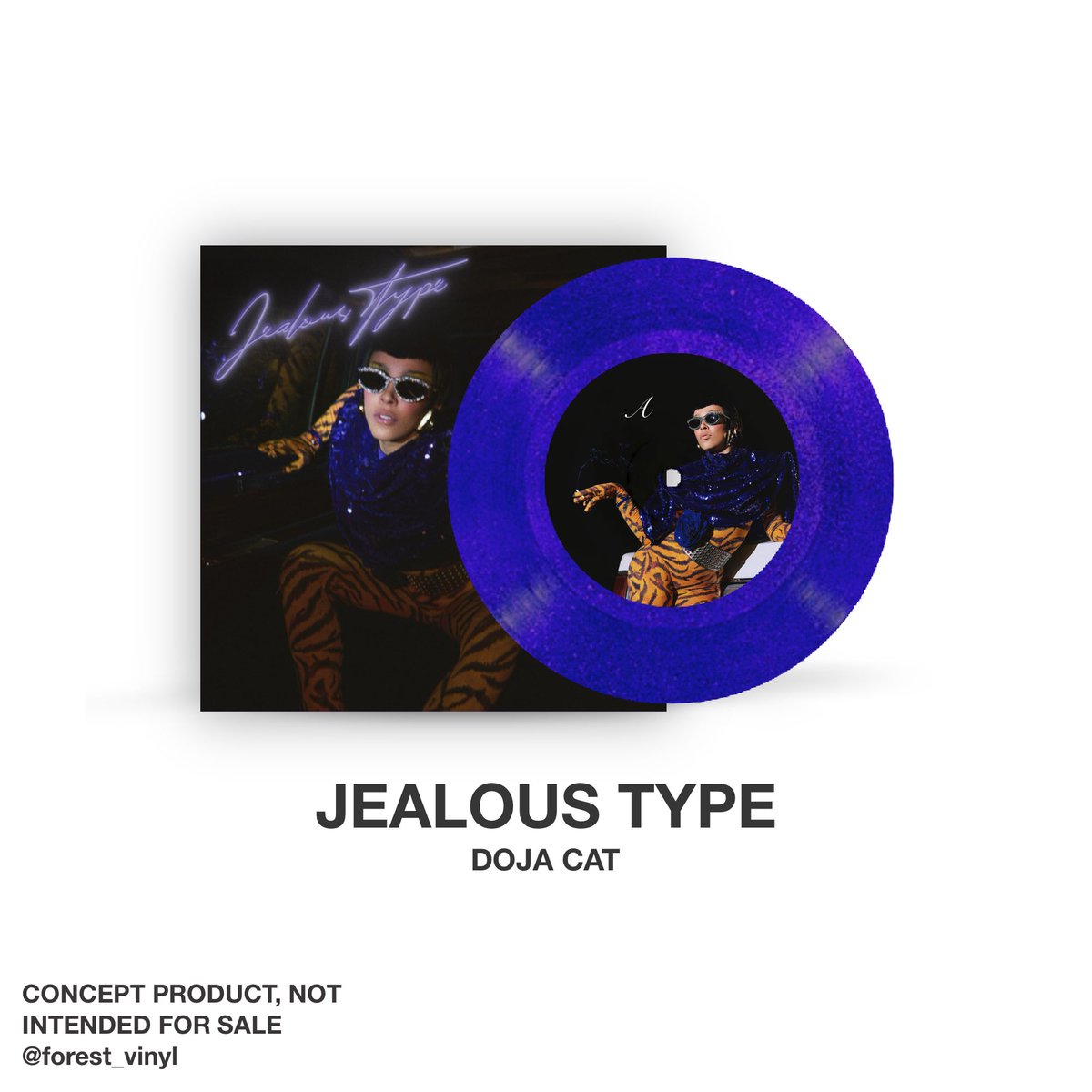 forest_vinyl's tweet photo. Doja Cat - Jealous Type 🪩💜😒
+ Gorgeous 💄
Pressed on purple glitter 7” vinyl
@DojaCat 
#dojacat #jealoustype #tourmavie #vinyl #vinylconcept https://t.co/33sT1vfcYT