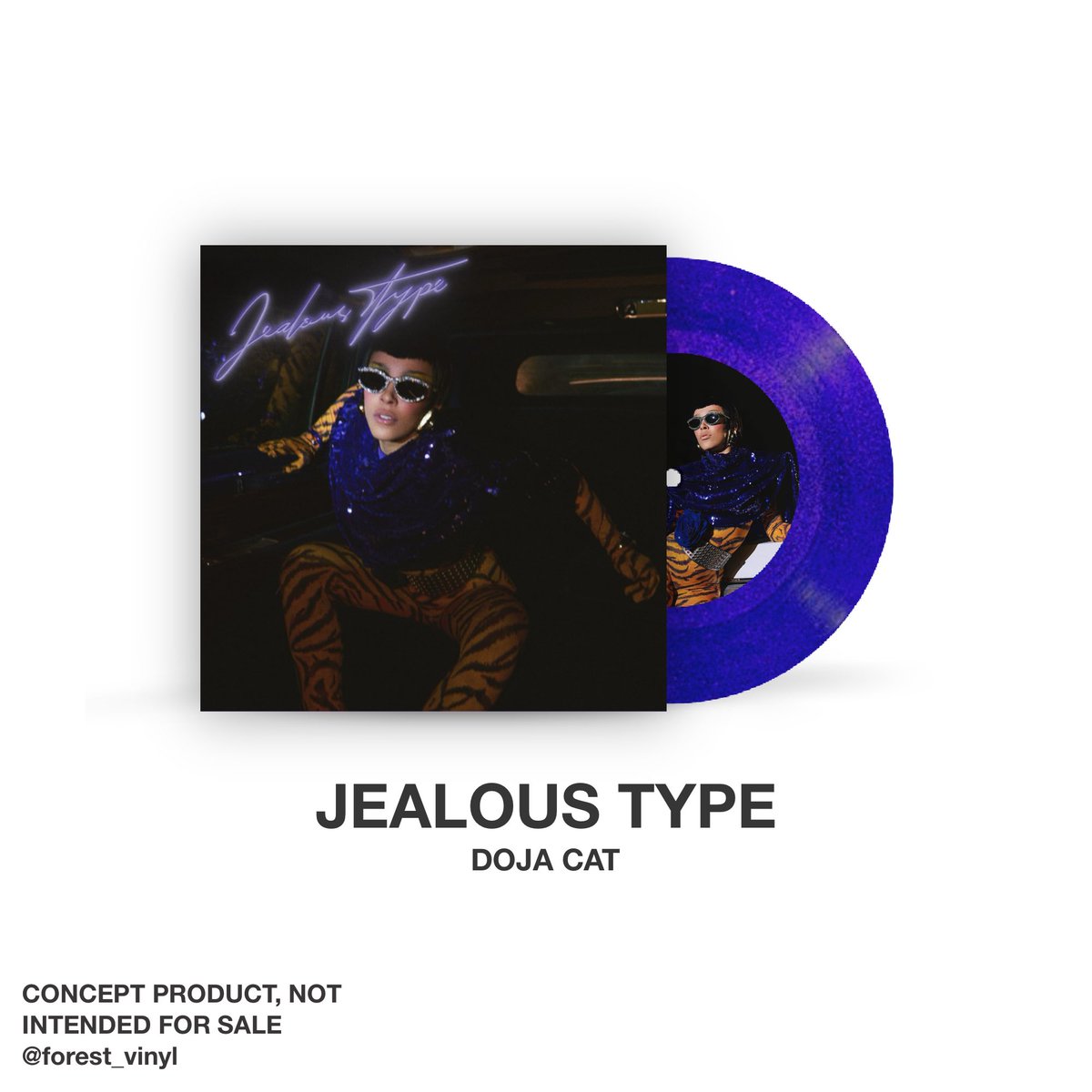 forest_vinyl's tweet photo. Doja Cat - Jealous Type 🪩💜😒
+ Gorgeous 💄
Pressed on purple glitter 7” vinyl
@DojaCat 
#dojacat #jealoustype #tourmavie #vinyl #vinylconcept https://t.co/33sT1vfcYT