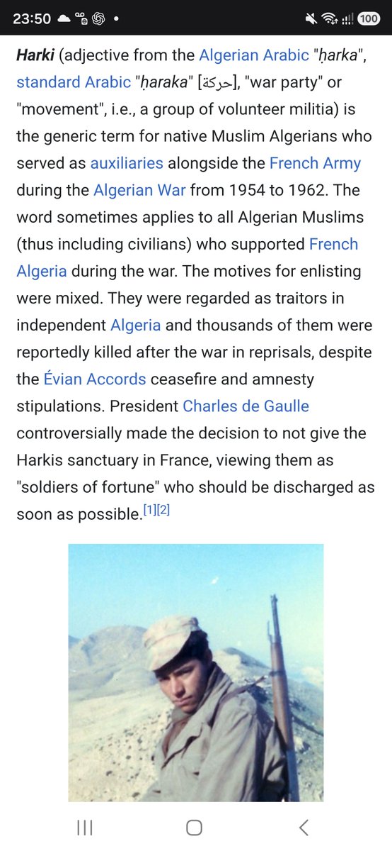 mwalid's tweet photo. @neveragainlive1 Algeria had thousands of them serving the French colonial authorities. They are called Harkis. When French rule ended, many were abandoned; others reached France &amp; faced hardship &amp; exclusion
When occupation of Palestine ends, I doubt Netanyahu will take those with him to Poland https://t.co/QdPJ3fIGJs