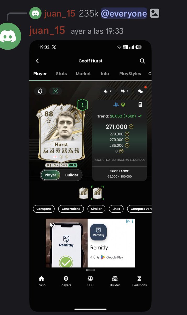 EliteMarketM's tweet photo. NO PARAMOS DE SACAR PROFIT. 💰🔥

El mercado de FC 27 no da tregua y nosotros tampoco. 📈👀

Cada oportunidad que aparece, la aprovechamos. 🚀 https://t.co/8EzGJnb5qB