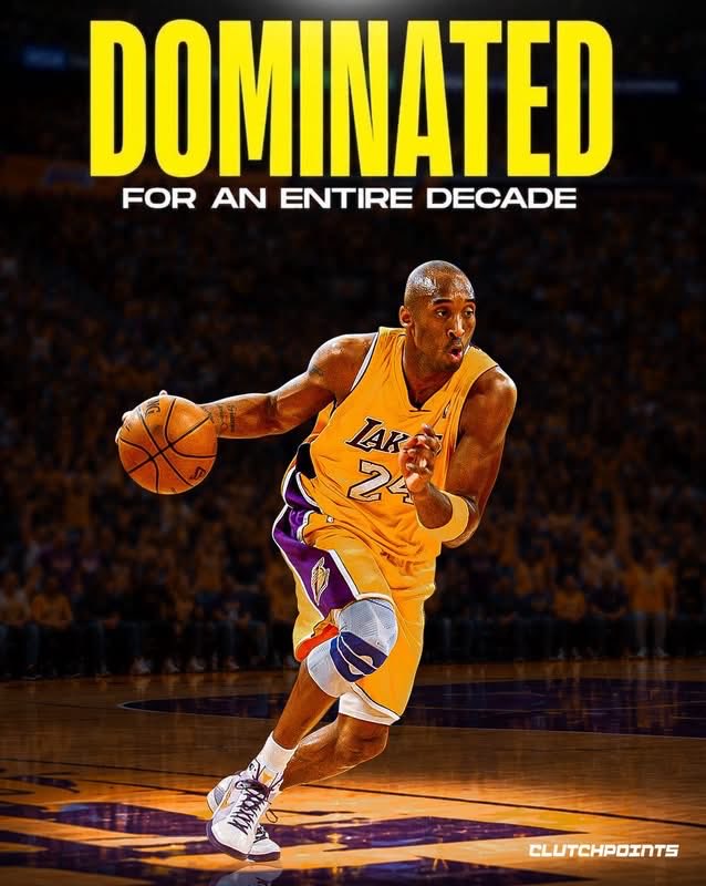 ClutchPoints's tweet photo. The 2000s belonged to Kobe Bryant, and nobody else came close 🐍

From the turn of the millennium to the end of the decade, Kobe dictated its entire narrative. 

Look at the resume from 2000 to 2009:

Three-peat champion (2000–2002) alongside Shaq. 

81 points in a single game.

35.4 PPG in 2005-06, and back-to-back scoring titles. 

2008 Regular Season MVP and leading Redeem Team USA to Olympic Gold in Beijing. 

Back-to-back Finals appearances, capping the decade with the 2009 NBA Championship and Finals MVP without Shaq.

Different rosters, different roles, different co-stars, but the exact same result. 

Kobe was the heartbeat of basketball for years. 

Where does Kobe’s 2000s run rank among the most dominant decades in NBA history? 🤔
