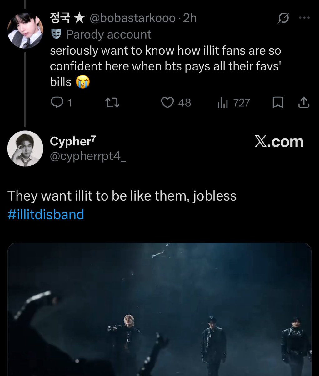 jeans2heart's tweet photo. @juhoonwings the tag originating from the fandom gllits asslick all the time #illitdisband https://t.co/cPKifrQdE8