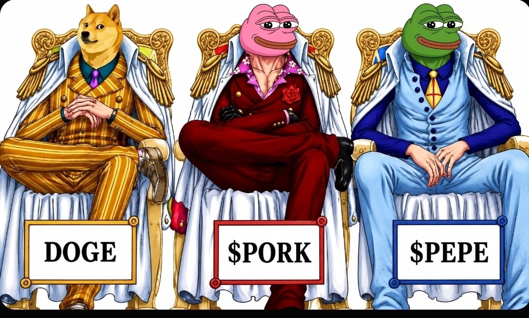 wpondrig2's tweet photo. If $Doge 🐶 can Hit 50 B $ MC.

Then

$PEPE 🐸 can Hit 30 B $ MC.

AND

$PORK 🐽 can Hit 20 B $ MC.

Do you agree? https://t.co/wzV1nR6lHP