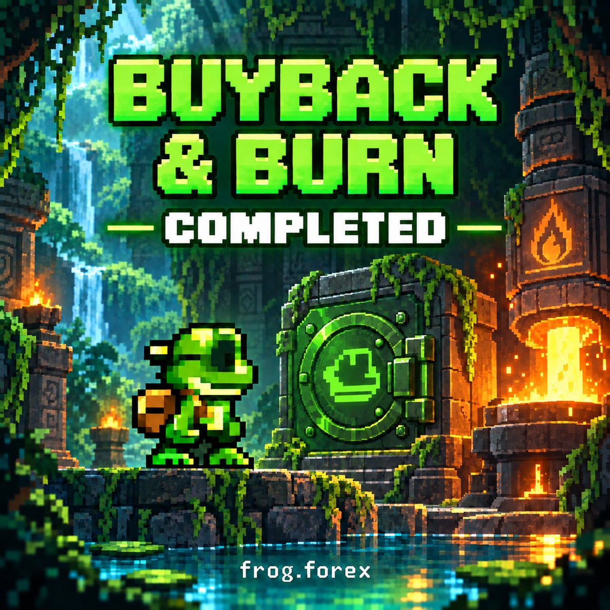 playfrogrh's tweet photo. 🔥 Buyback &amp; Burn completed

 3,890,000 $FROG tokens have been bought back and permanently burned.

https://t.co/6jr1cZciSo

https://t.co/D2ajJ1e4My

Every burn permanently removes tokens from circulation. https://t.co/LPH5XQ0U6Y