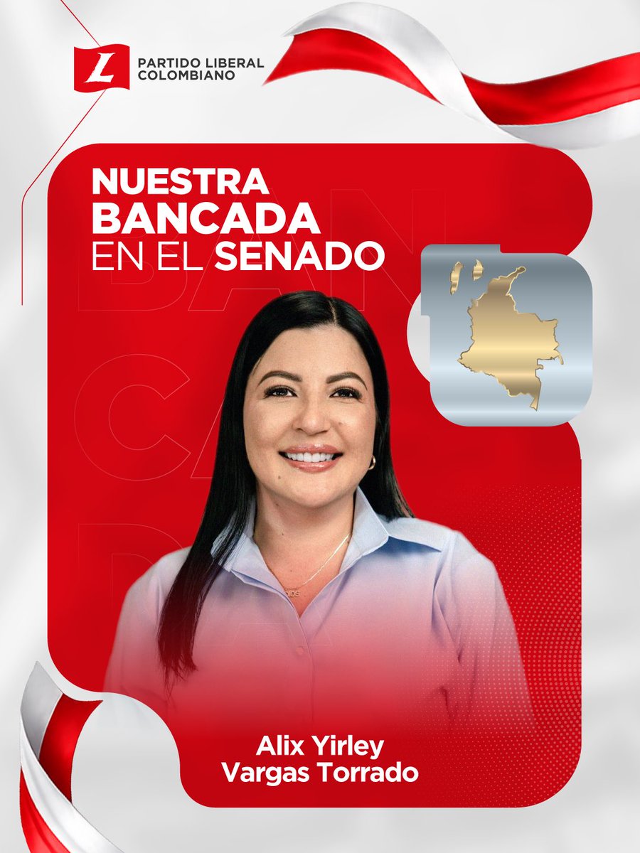 PartidoLiberal's tweet photo. @YirleyVargas1 hace parte de nuestra bancada para el periodo 2026–2030, llevando al Congreso su experiencia y formación al servicio del país. https://t.co/vRbHQ5wynx