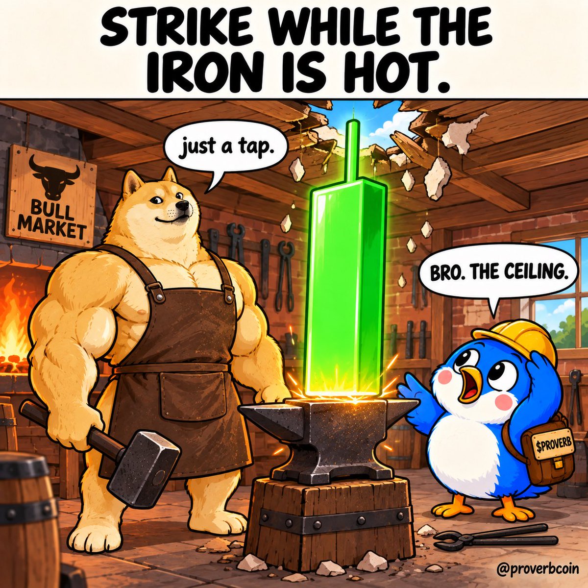 ProverbCoin's tweet photo. broke resistance.
landlord is bearish. 🔨

$PROVERB #memecoin #Robinhoodchain https://t.co/BHnbKCQjhD