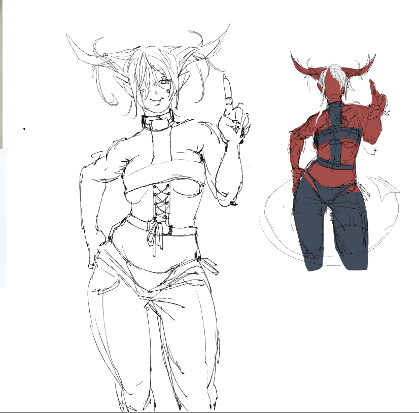 Nattoasti's tweet photo. super rough doodle https://t.co/Y12oWsHJI6