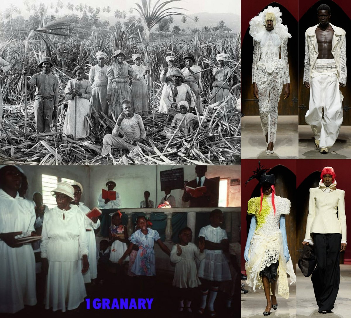 itsbleekerxox's tweet photo. The historical context Francesca Lake has brought to LFW is unmatched. She explores Jamaican x British cultural depths that delve into moments of pride &amp; painful connections to the cane fields I've not ever seen on a major runway platform this boldly https://t.co/oXRBHVvoaQ