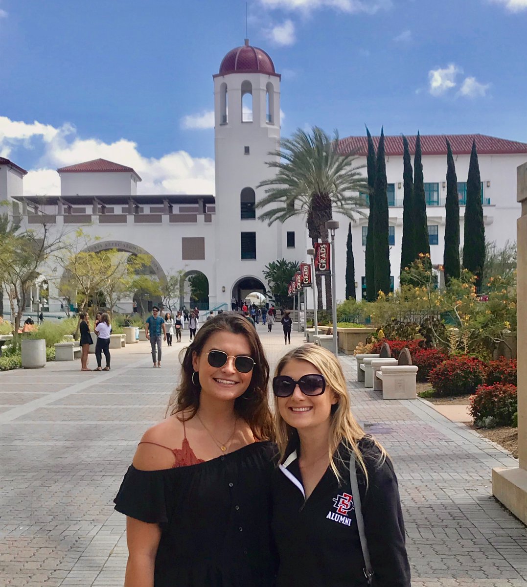 sdsualumni's tweet photo. Megan Varra Larson ('19) and Olivia Stevens ('19) met their first year at SDSU and have been best friends ever since. From late nights in the UT Kitchen to maid of honor and matron of honor, their Aztec friendship lasts long past graduation!

Read Story: https://t.co/gKQpnaQKUW https://t.co/wEKUNRVX09