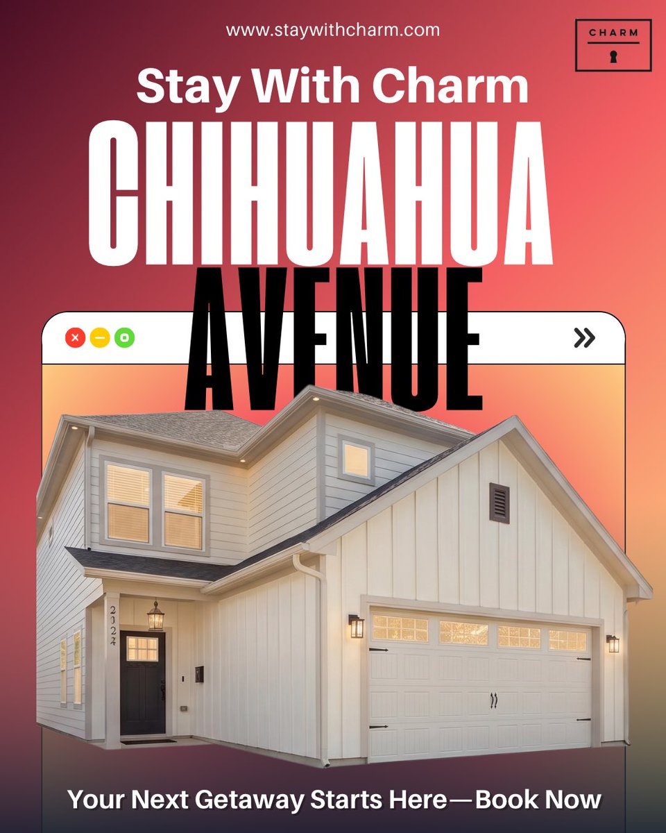StaywithCharm's tweet photo. Your next getaway starts here! 🏡✨
Welcome to Chihuahua Avenue—modern comfort, style, and relaxation designed for your stay.
Book direct and save: https://t.co/y7LbCrQtEM
#StayWithCharm #ChihuahuaAvenue #HoustonTravel #VacationRental #BookDirect #HoustonAirbnb https://t.co/aeKVG1faHo