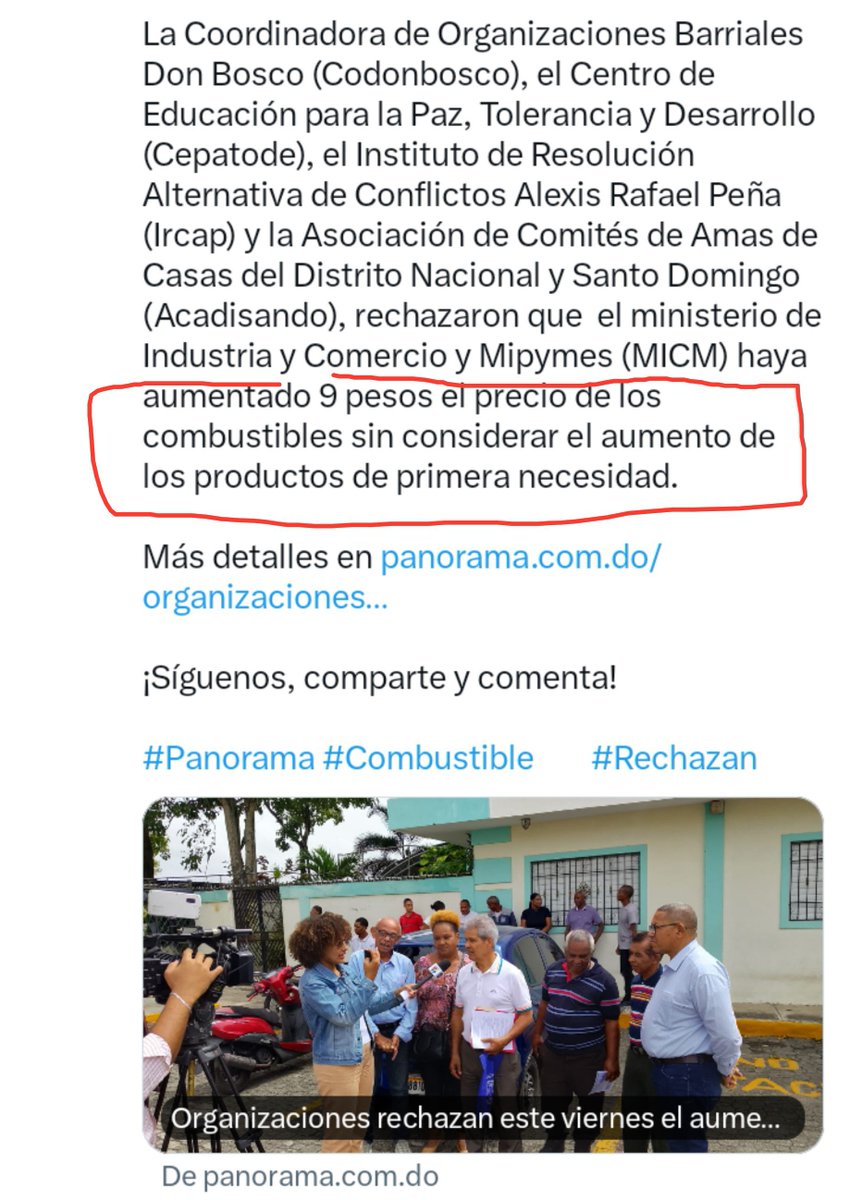 roxyen3lineas's tweet photo. @MIC_RD  ¿Cómo justifican el aumento de $9.00 pesos a los combustibles? https://t.co/WZyajlQvpr