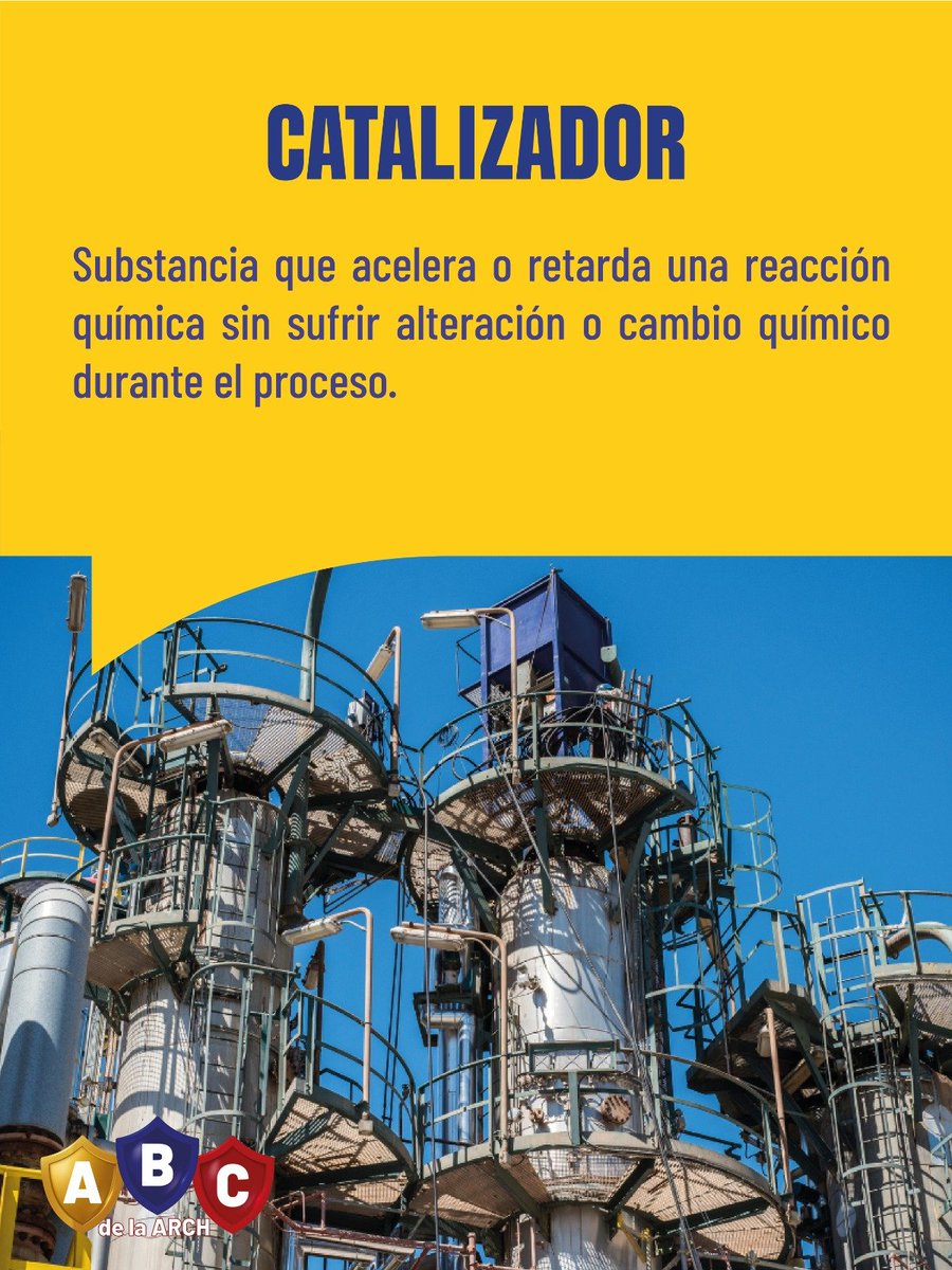 ARCH_Ec's tweet photo. 📚 #ABCdelaARCH

¿Sabías que los catalizadores ayudan a transformar los hidrocarburos durante la refinación? 🛢️⚙️

🔎 ¡Conoce más!

#Catalizador #Hidrocarburos #Energía 🇪🇨 https://t.co/Uq8hJrjL1k