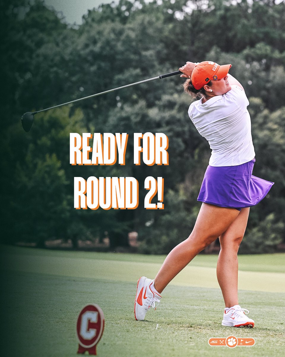 ClemsonWGolf's tweet photo. Ready for day two!🔥

Follow along: https://t.co/M9He6020Iq https://t.co/FraKaBhJrg