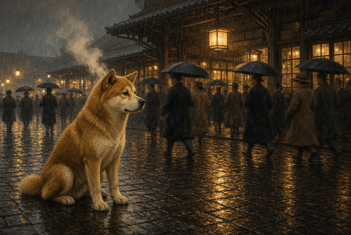 janninereid1's tweet photo. Non political, heartwarming post of the day.❤️ A story about love & patience.❤️

Every afternoon an Akita named Hachikō walked to Shibuya Station in Tokyo to meet his owner, Professor Hidesaburō Ueno, coming home from work.

On May 21, 1925, Ueno died of a brain hemorrhage at the university. He never got off the train.
Hachikō still showed up.

He kept showing up for 9 years, 9 months, and 15 days. Rain. Snow. Heat. Crowds started bringing him food. Newspapers wrote about him. A statue went up while he was still alive.

Hachikō died in 1935 near the station.

The statue is still there.

People still meet under it.

He was waiting for one man. A city learned how to wait with him.​❤️