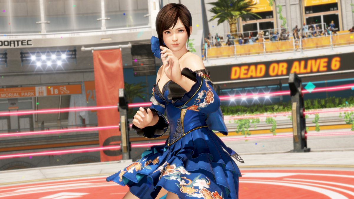 DOATEC_OFFICIAL's tweet photo. She fights with graceful but explosive movements and looks great doing it. New DLC for Kokoro out now. 

#DOA6LR #DEADORALIVE6LastRound https://t.co/zsIorwwD8a