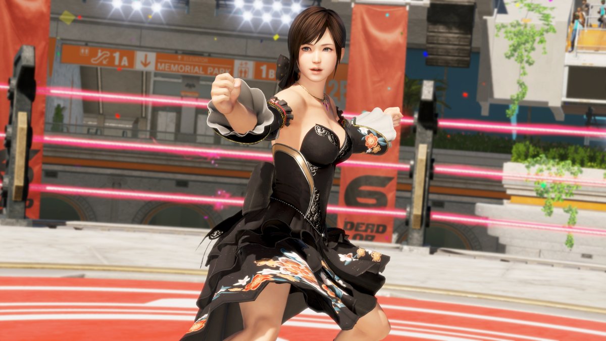 DOATEC_OFFICIAL's tweet photo. She fights with graceful but explosive movements and looks great doing it. New DLC for Kokoro out now. 

#DOA6LR #DEADORALIVE6LastRound https://t.co/zsIorwwD8a