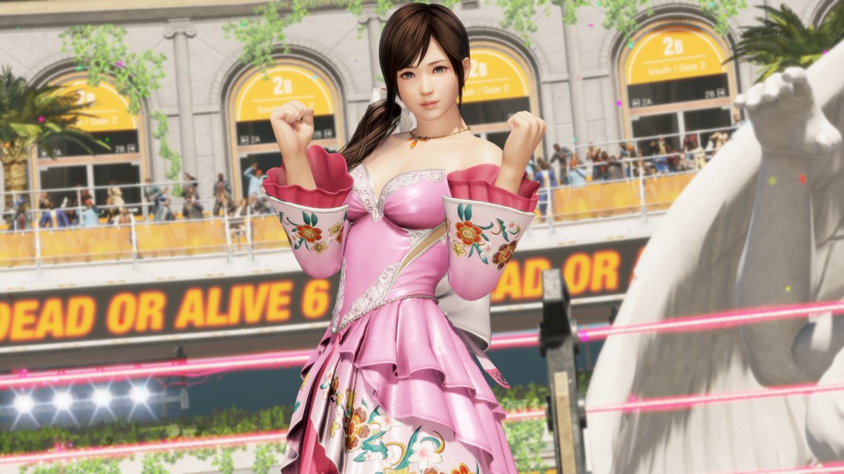 DOATEC_OFFICIAL's tweet photo. She fights with graceful but explosive movements and looks great doing it. New DLC for Kokoro out now. 

#DOA6LR #DEADORALIVE6LastRound https://t.co/zsIorwwD8a