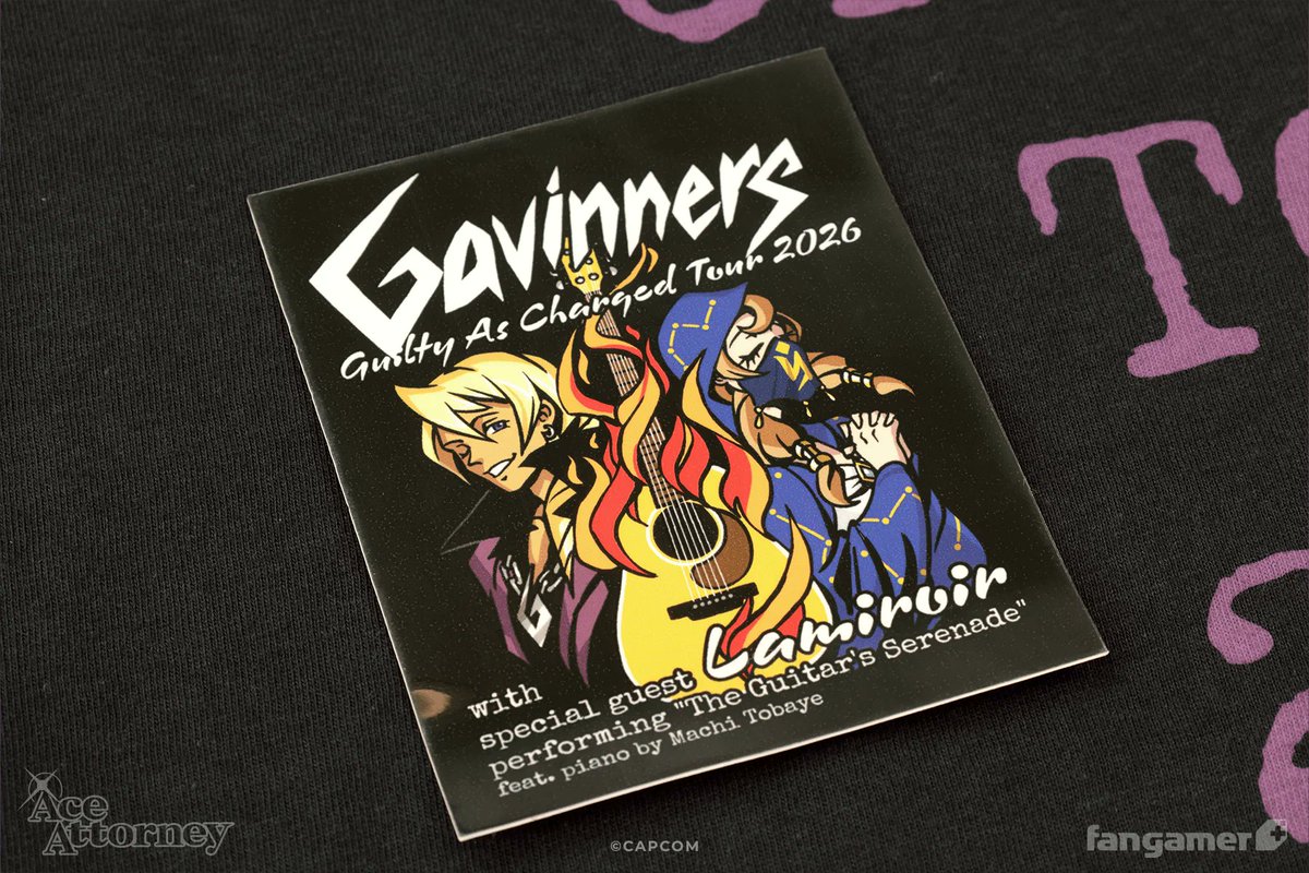 Fangamer's tweet photo. Putting the "sick" back in "music." 

Gavinners: Guilty as Charged is back in stock in our official Ace Attorney collection: https://t.co/chBoX0wTLH https://t.co/7ghJdtyIRS
