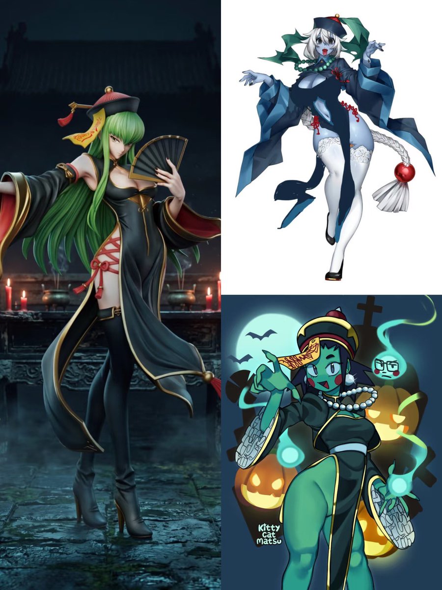 KingOmar11_'s tweet photo. Here’s a Jiangshi AKI I made inspired by one of @jcn8546013’s artworks and some standard Jiangshi artworks I found while looking for references. 

(I was too lazy to make a hat🙏)

Currently working on a Hsien ko inspired outfit rn…
#SF6 #aki #阿鬼 #街霸6 #SF6_AKI https://t.co/PfKVxdjL52